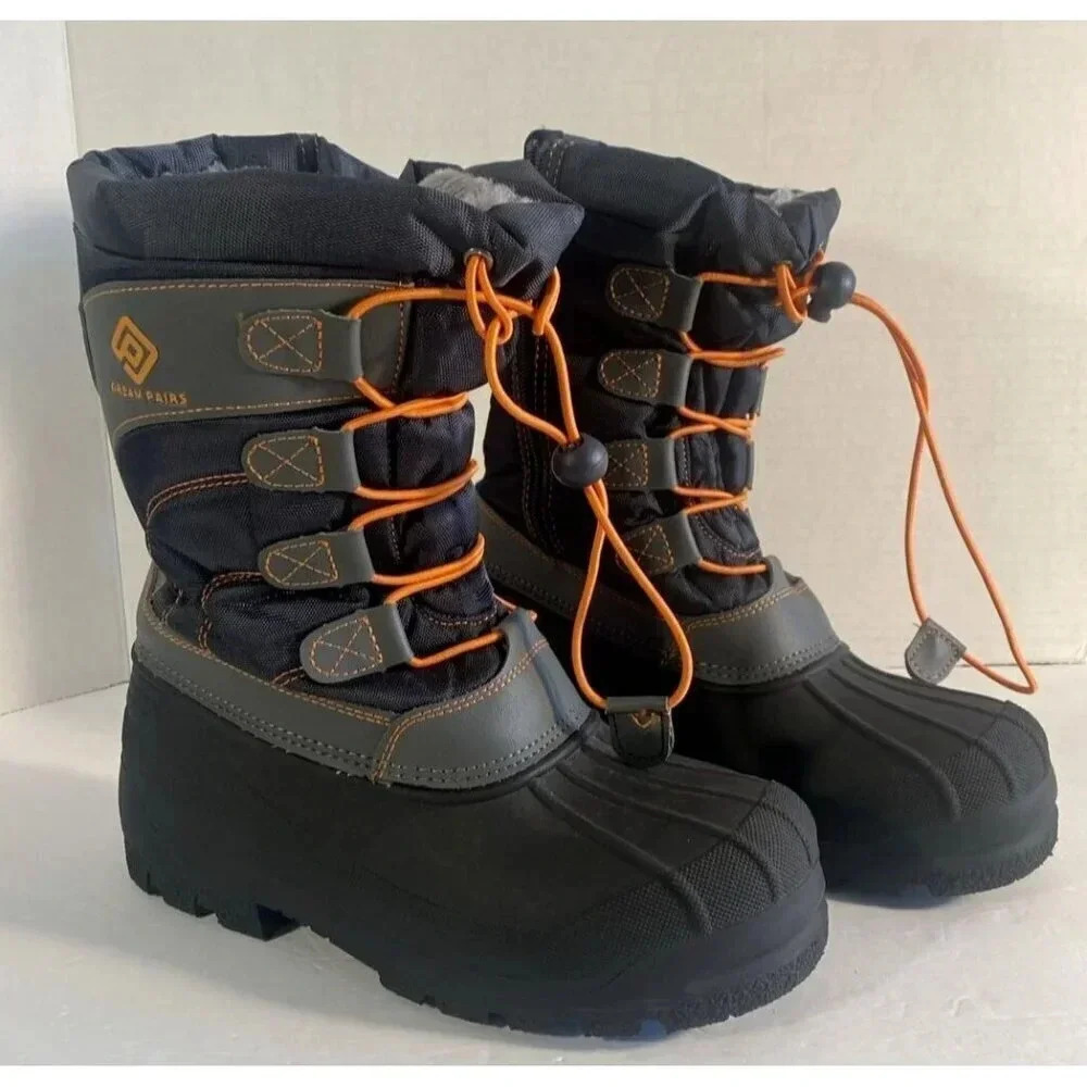 Dream Pairs Insulated Snow Boots Youth sz 3 Waterprrof Mid Calf Unisex